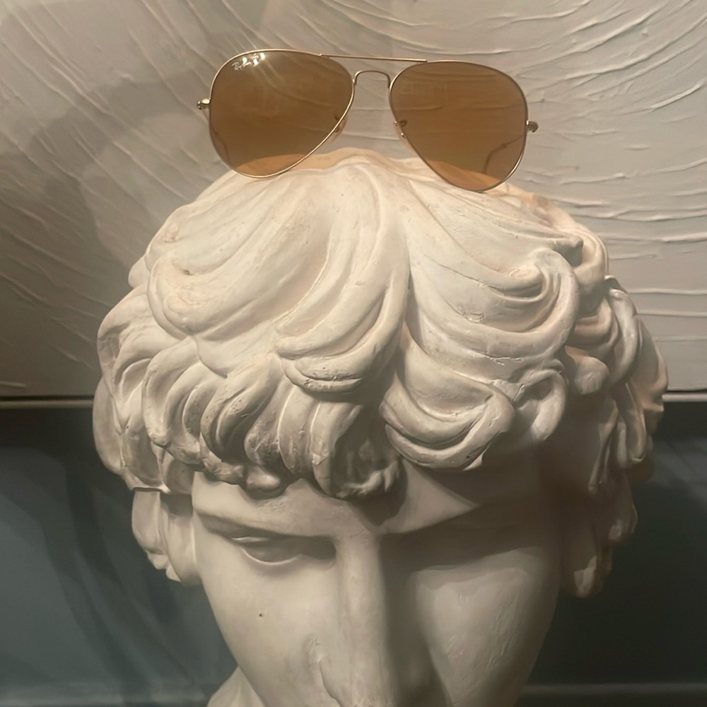 Orange tinted Rayban Polarized Sunglasses